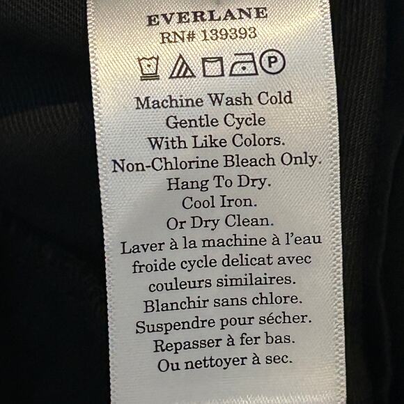 Everlane Tencel Way High Tapered Pant Buttersmooth Black Women 16 NWT No Stretch - Picture 11 of 12